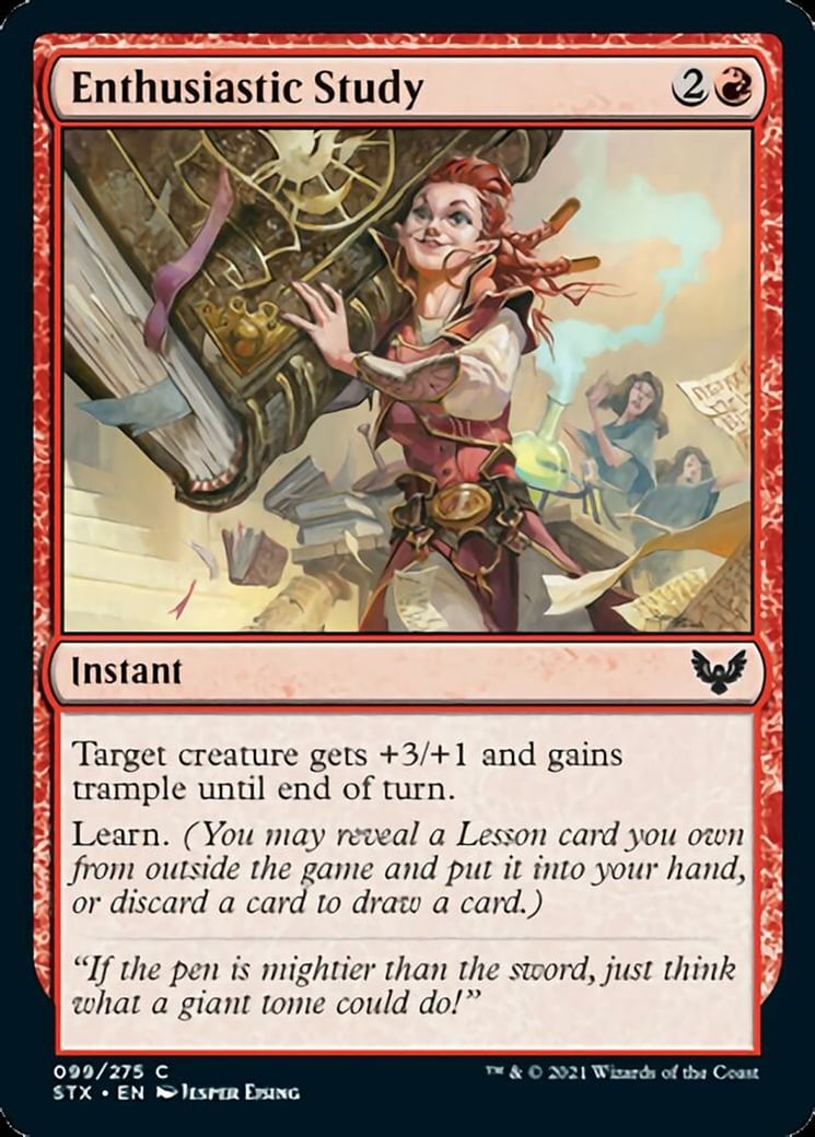 Enthusiastic Study - Strixhaven: School of Mages-(099)