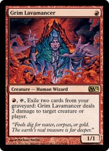 Grim Lavamancer - Magic 2012-(145)-(Foil)