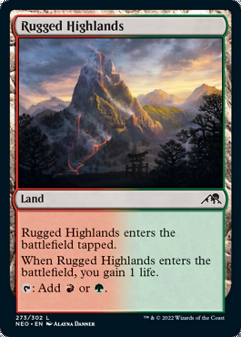 Rugged Highlands - Kamigawa: Neon Dynasty-(273)