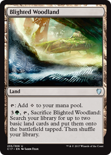 Blighted Woodland - Commander 2017-(235)