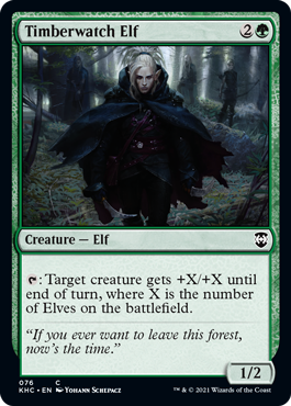 Timberwatch Elf - Kaldheim Commander-(076)