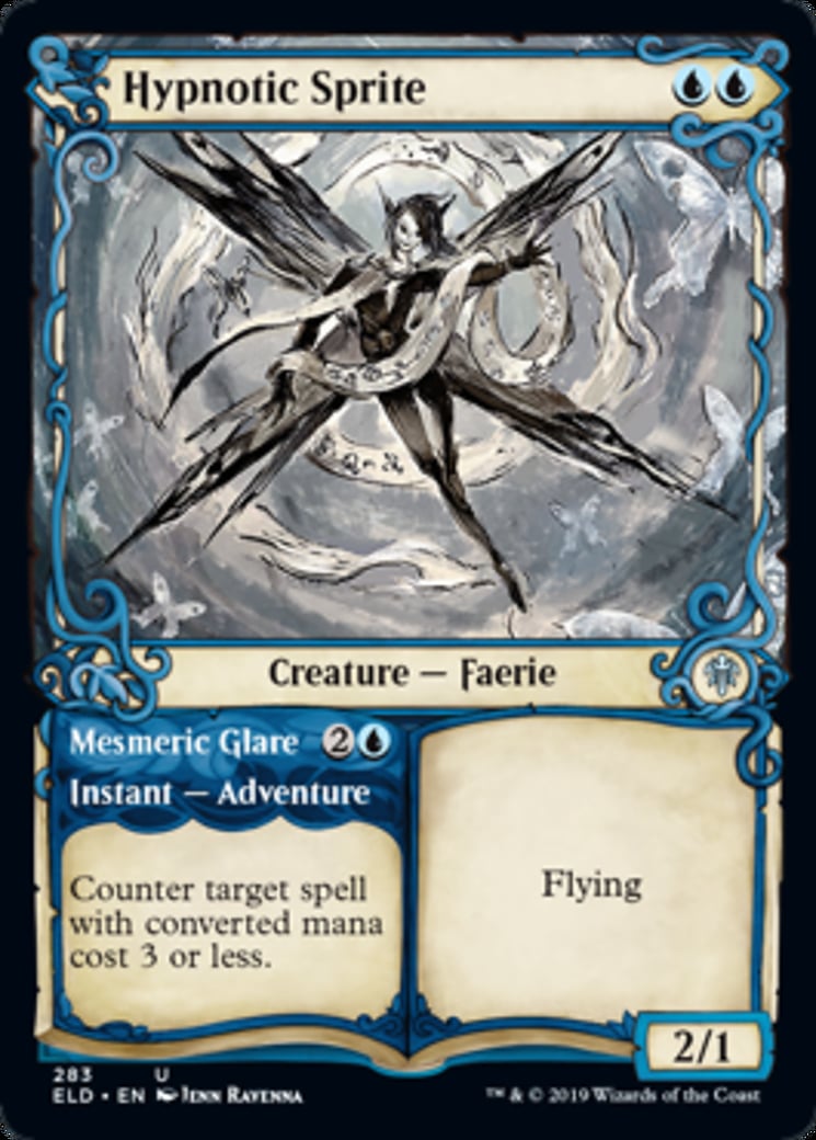 Hypnotic Sprite // Mesmeric Glare - Throne of Eldraine-(283)