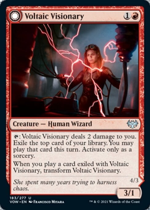 Voltaic Visionary // Volt-Charged Berserker - Innistrad: Crimson Vow-(183)-Foil