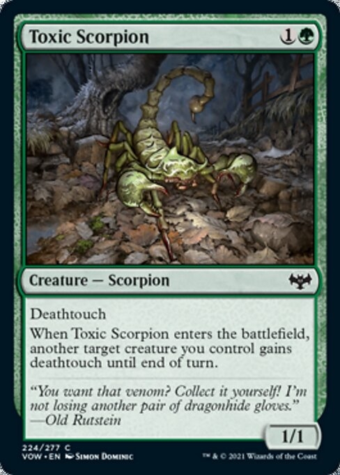 Toxic Scorpion - Innistrad: Crimson Vow-(224)