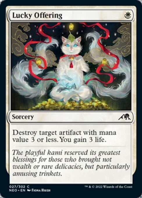 Lucky Offering - Kamigawa: Neon Dynasty-(027)