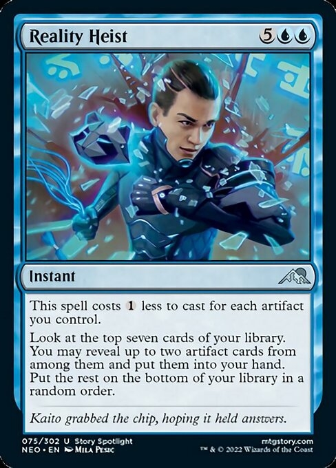 Reality Heist - Kamigawa: Neon Dynasty-(075)-Foil