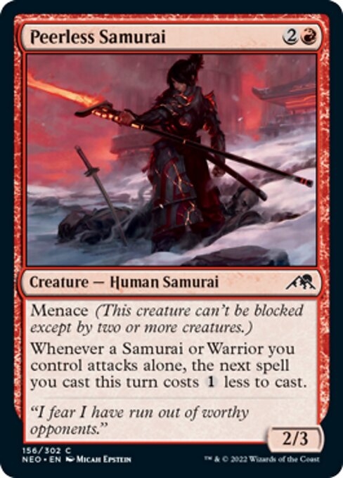 Peerless Samurai - Kamigawa: Neon Dynasty-(156)