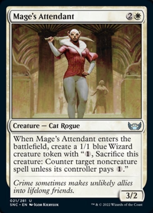 Mage's Attendant - Streets of New Capenna-(021)-Foil