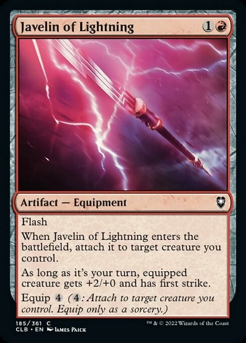Javelin of Lightning - Commander Legends: Battle for Baldur's Gate-(185)
