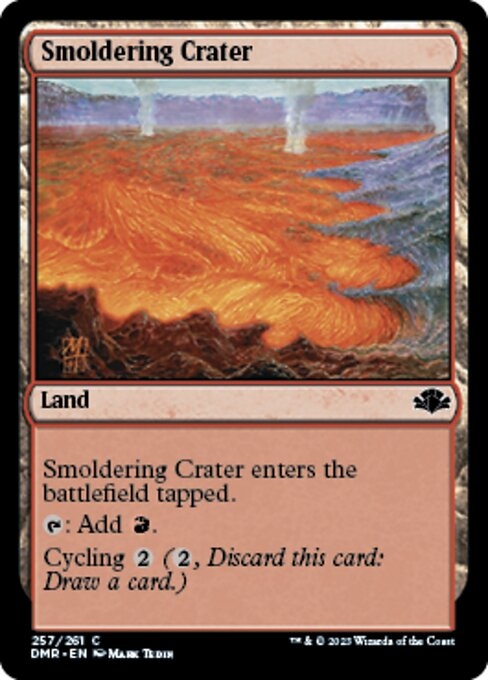 Smoldering Crater - Dominaria Remastered-(257)