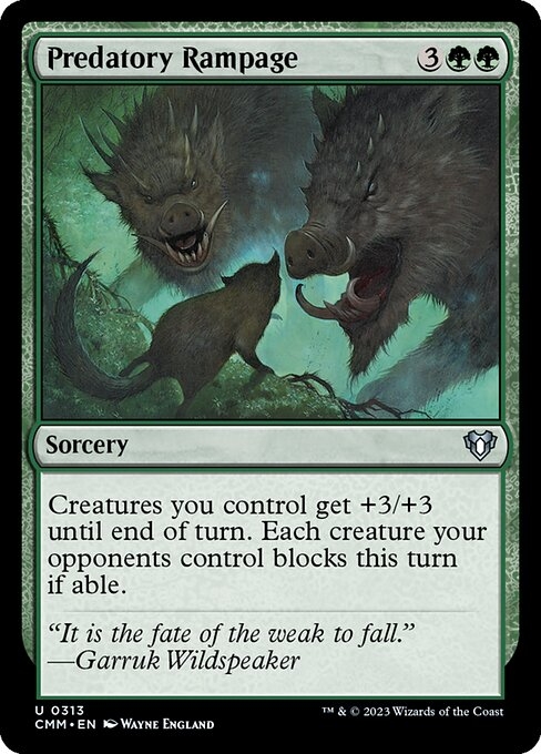 Predatory Rampage - Commander Masters-(313)