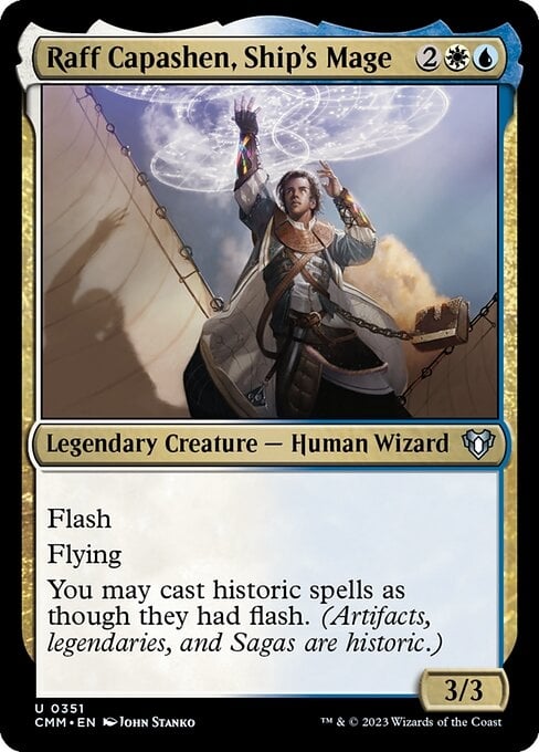 Raff Capashen, Ship's Mage - Commander Masters-(351)