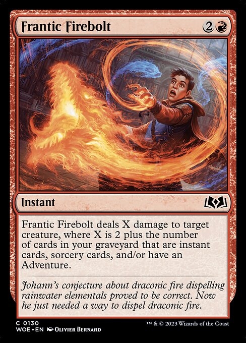 Frantic Firebolt - Wilds of Eldraine-(130)