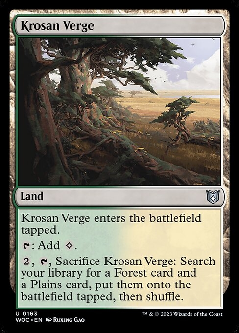 Krosan Verge - Wilds of Eldraine Commander-(163)