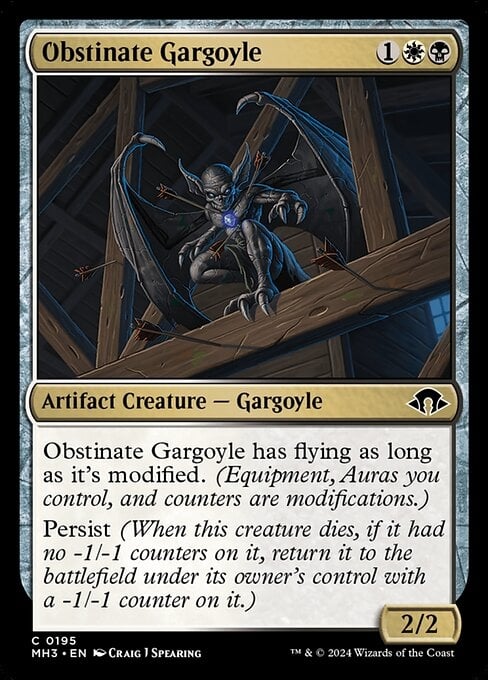 Obstinate Gargoyle - Modern Horizons 3-(195)