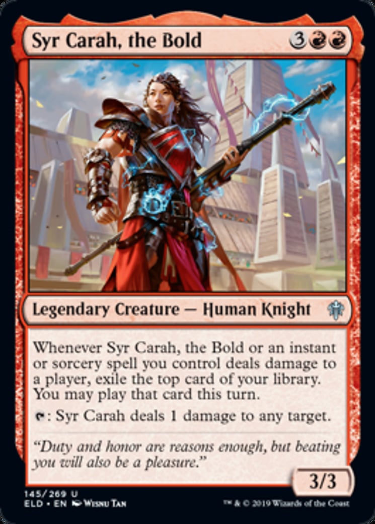 Syr Carah, the Bold - Throne of Eldraine-(145)