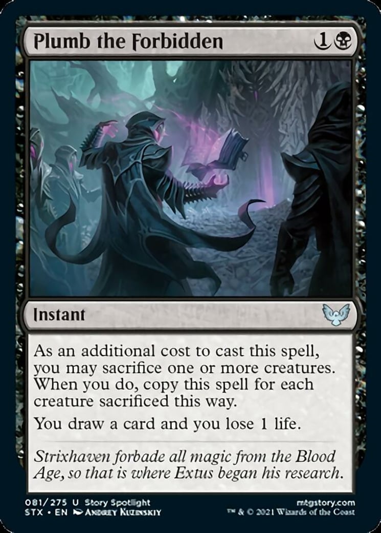 Plumb the Forbidden - Strixhaven: School of Mages-(081)