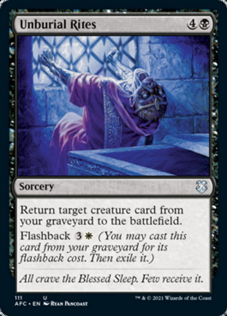 Unburial Rites - Adventures in the Forgotten Realms Commander-(111)