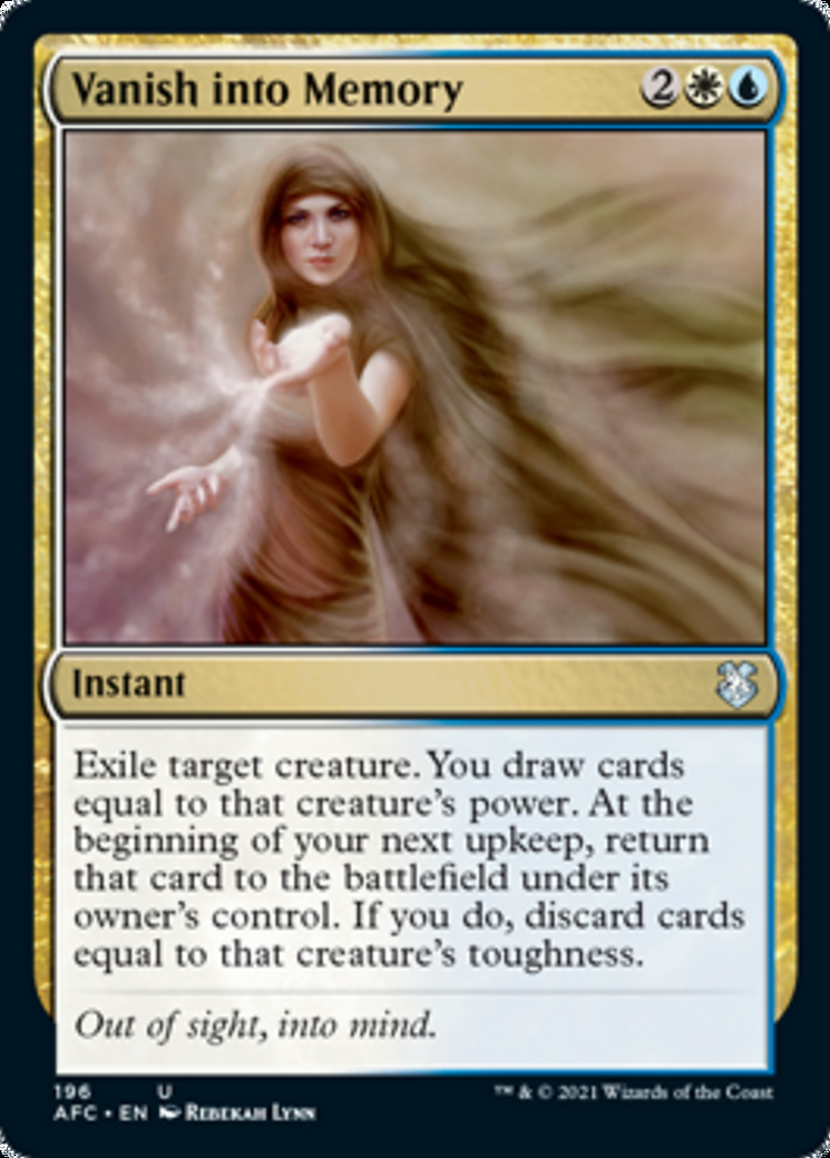 Vanish into Memory - Adventures in the Forgotten Realms Commander-(196)