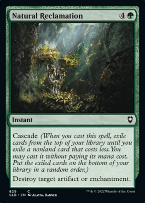 Natural Reclamation - Commander Legends: Battle for Baldur's Gate-(829)