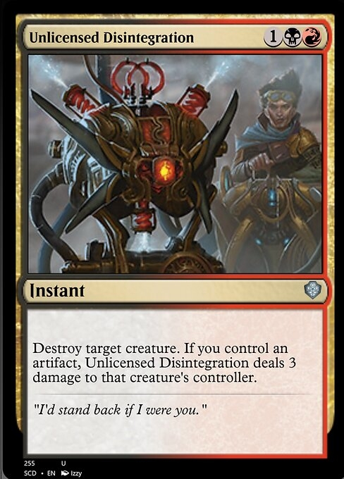 Unlicensed Disintegration - Starter Commander Decks-(255)