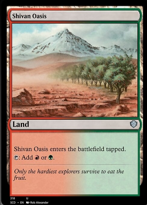Shivan Oasis - Starter Commander Decks-(318)