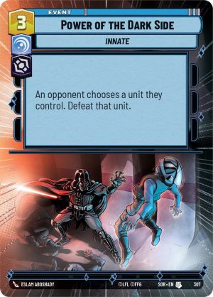 Power of the Dark Side (Hyperspace) - Spark of Rebellion (SOR) - Foil