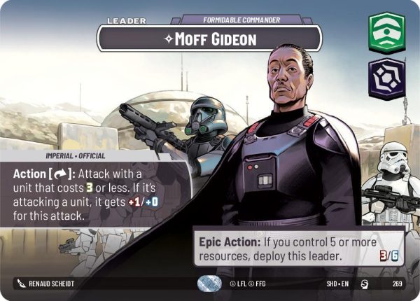 Moff Gideon - Formidable Commander (Showcase) - Shadows of the Galaxy (SHD)