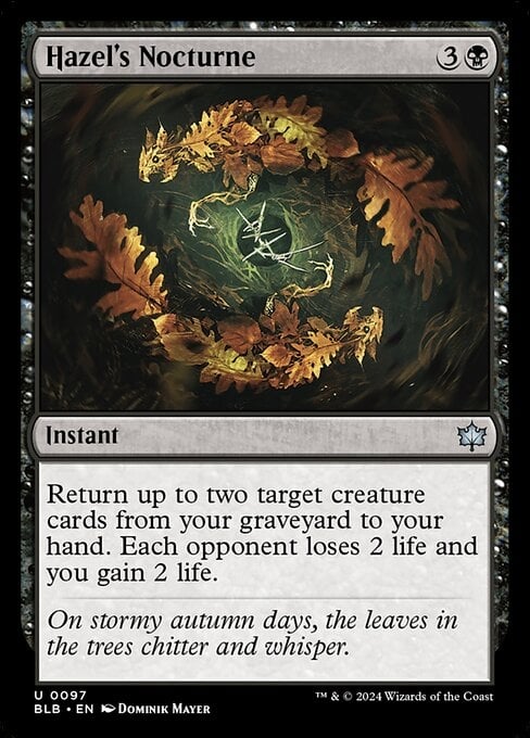 Hazel's Nocturne - Bloomburrow-(097)-Foil