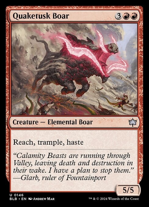 Quaketusk Boar - Bloomburrow-(146)