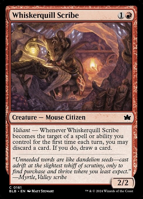 Whiskerquill Scribe - Bloomburrow-(161)-Foil