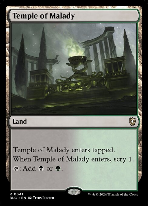 Temple of Malady - Bloomburrow Commander-(341)