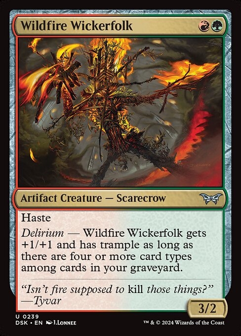 Wildfire Wickerfolk - Duskmourn: House of Horror-(239)