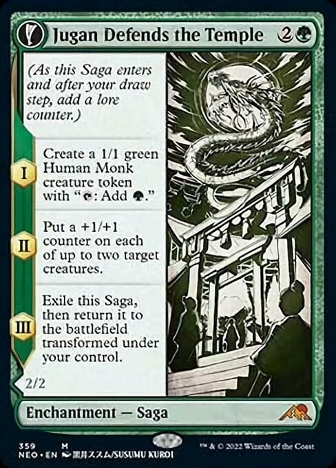 Jugan Defends the Temple // Remnant of the Rising Star - Kamigawa: Neon Dynasty-(359)