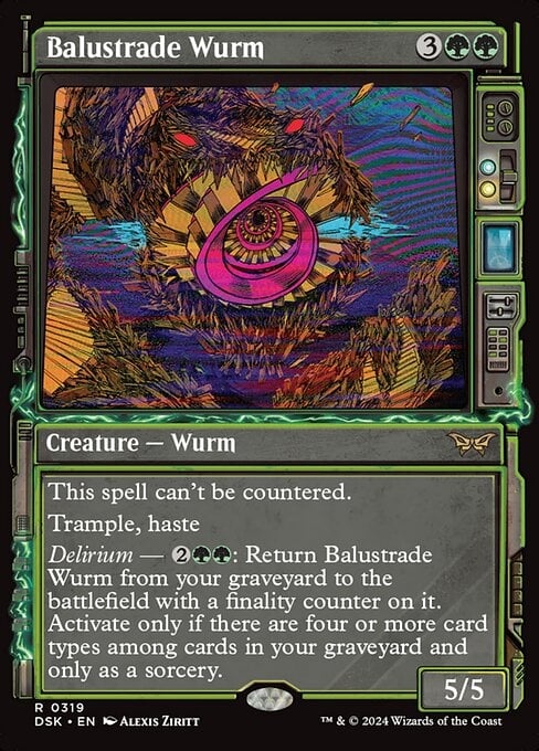 Balustrade Wurm - Duskmourn: House of Horror-(319)-Foil