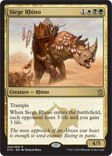 Siege Rhino - Khans of Tarkir-(200)