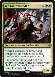 Veteran Warleader - Battle for Zendikar-(221)