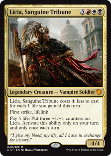 Licia, Sanguine Tribune - Commander 2017-(040)-Foil
