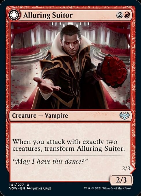 Alluring Suitor // Deadly Dancer - Innistrad: Crimson Vow-(141)-Foil