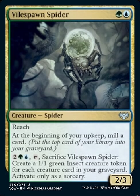 Vilespawn Spider - Innistrad: Crimson Vow-(250)