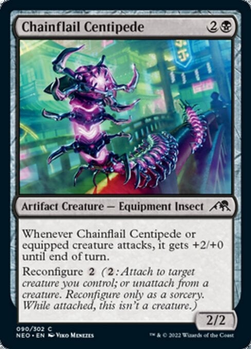 Chainflail Centipede - Kamigawa: Neon Dynasty-(090)
