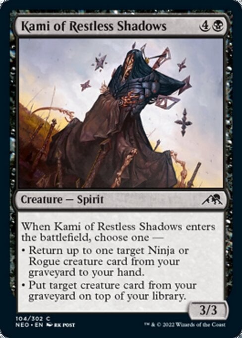 Kami of Restless Shadows - Kamigawa: Neon Dynasty-(104)