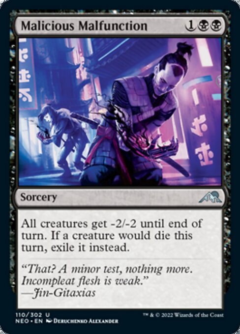 Malicious Malfunction - Kamigawa: Neon Dynasty-(110)