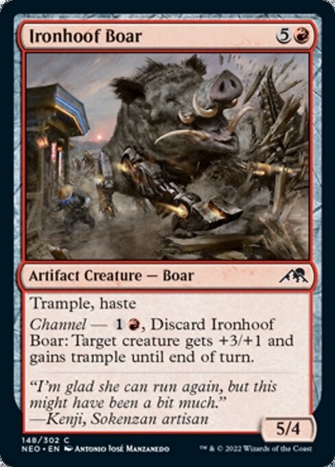 Ironhoof Boar - Kamigawa: Neon Dynasty-(148)