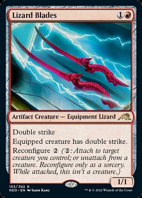 Lizard Blades - Kamigawa: Neon Dynasty-(153)-Foil