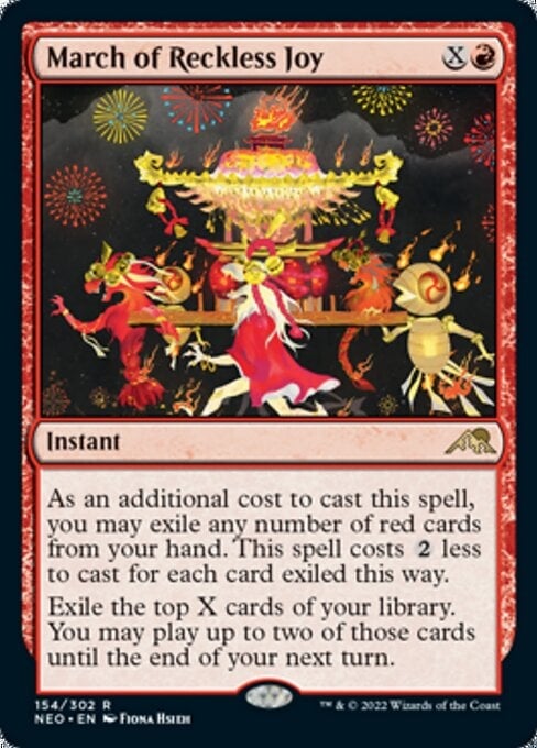 March of Reckless Joy - Kamigawa: Neon Dynasty-(154)