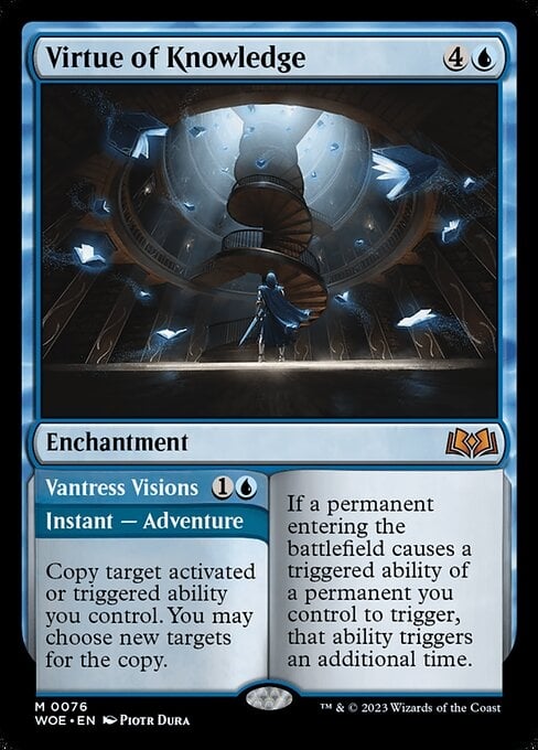 Virtue of Knowledge // Vantress Visions - Wilds of Eldraine-(076)