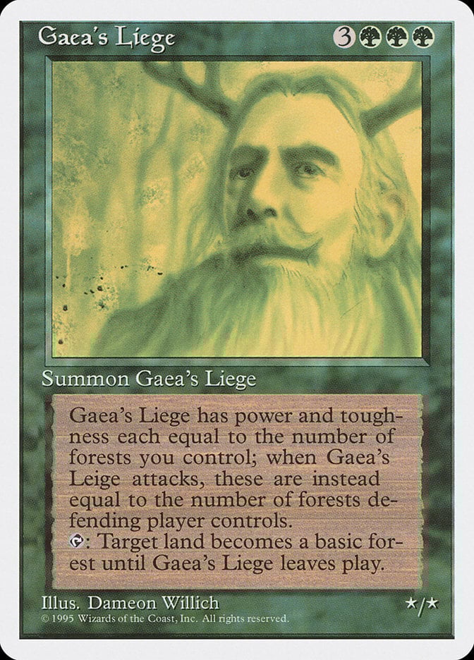 Gaea's Liege - Fourth Edition-(131)