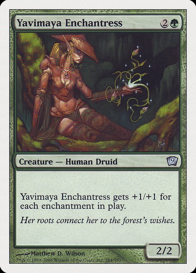 Yavimaya Enchantress - Ninth Edition-(284)