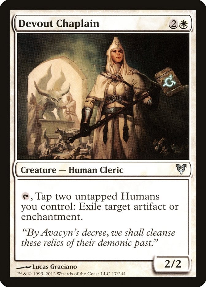 Devout Chaplain - Avacyn Restored-(017)
